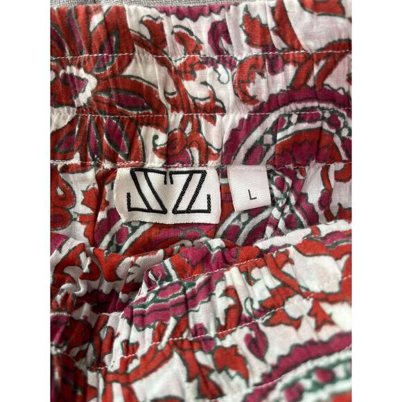 SZ Blockprints X J. Crew Cotton Mini Skirt Sz L - Picture 2 of 8
